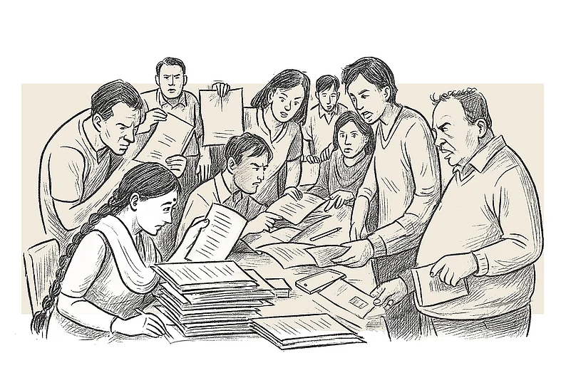 Representation of BLO Kusuma Working Under Intense Pressure