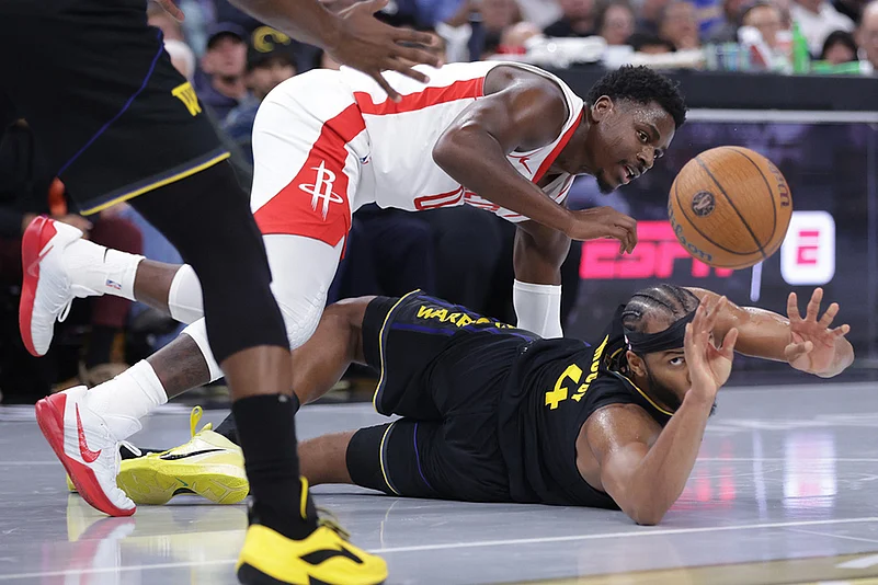 Warriors Vs Rockets NBA Basketball game-Moses Moody