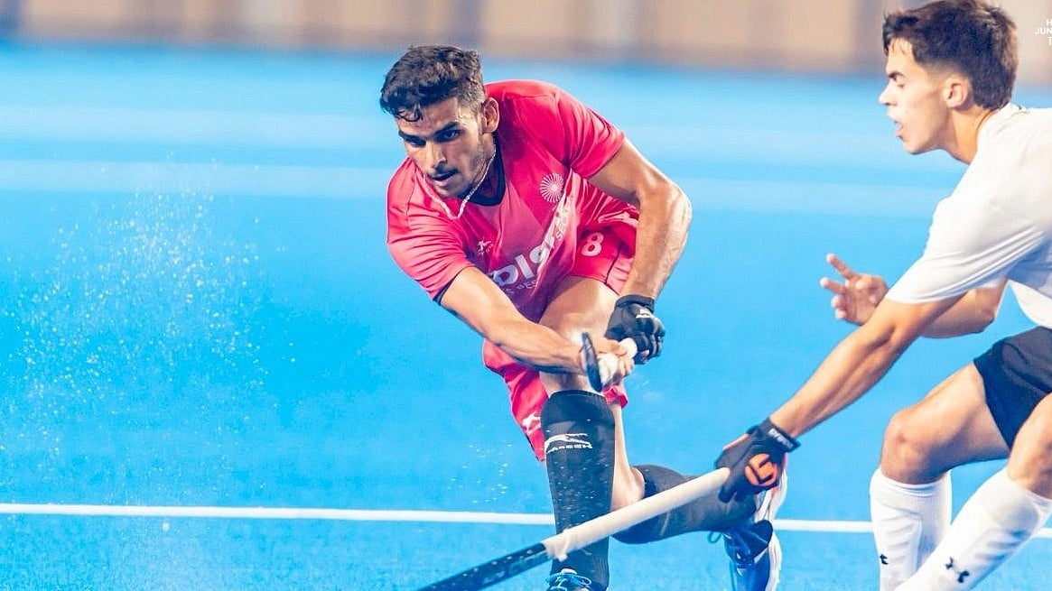 Hockey India : Indian men's junior team in action.