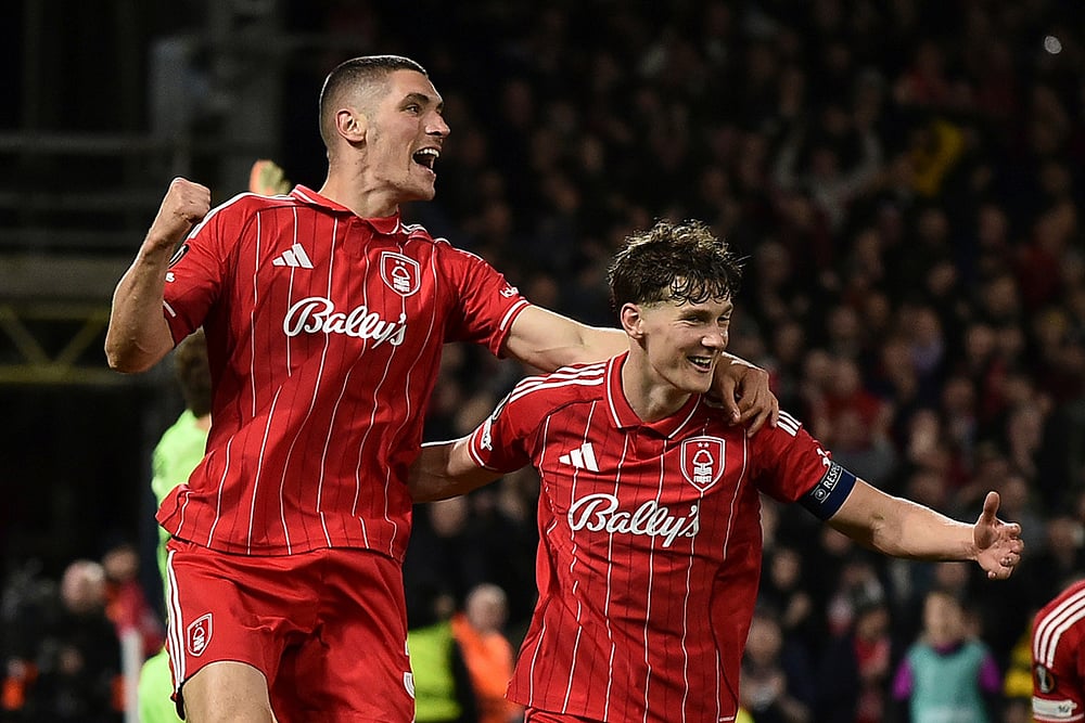 Nottingham Forest and Malmo Europa League match-Nikola Milenkovic