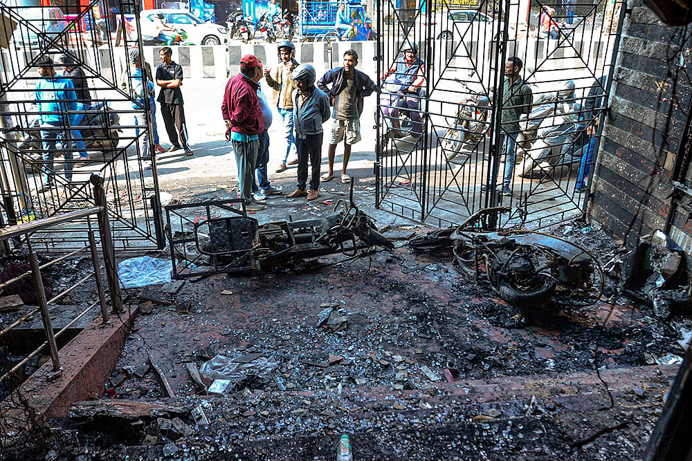 Fire breaks out outside shop in Ranchi