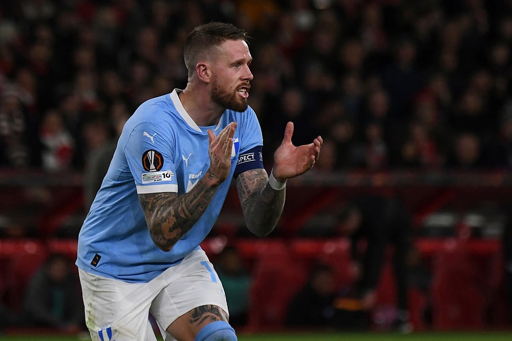 Nottingham Forest and Malmo Europa League match-Pontus Jansson