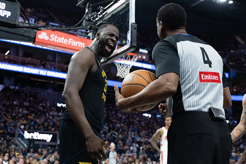 Warriors Vs Rockets NBA Basketball game-Draymond Green