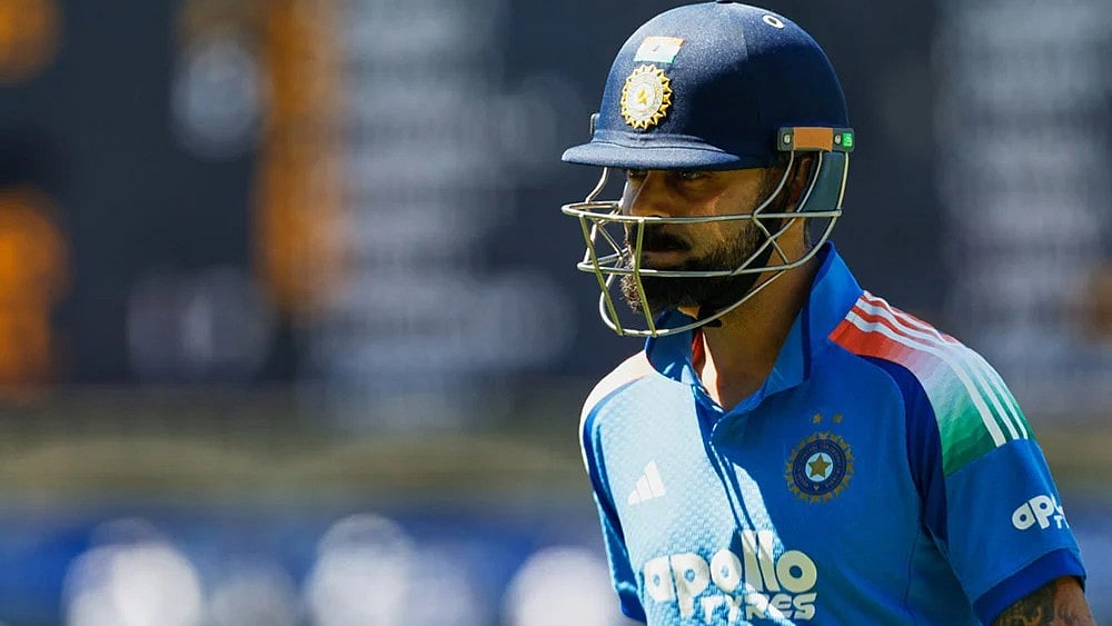 | Photo: AP/James Elsby : Virat Kohli in action during their tour to Australia.