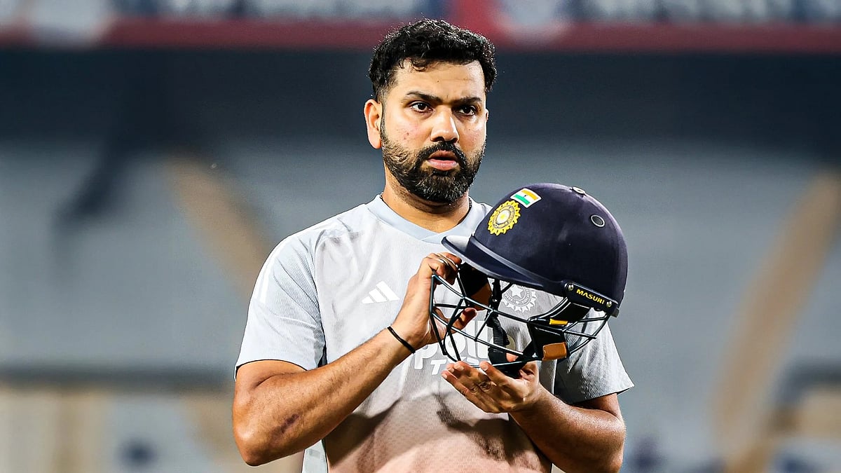BCCI : Rohit Sharma in training ahead of his side's 1st ODI against South Africa in Ranchi