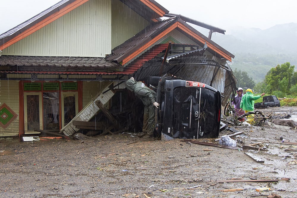 Indonesia Extreme Weather Landslides-