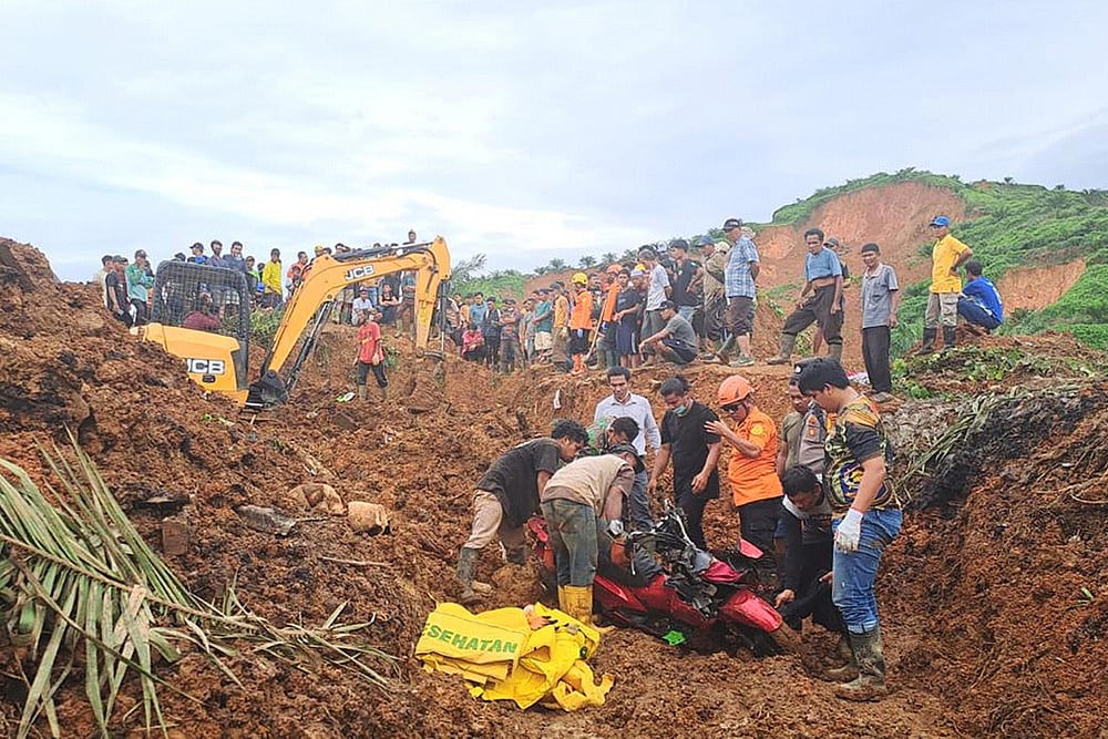 Indonesia Extreme Weather Landslides-