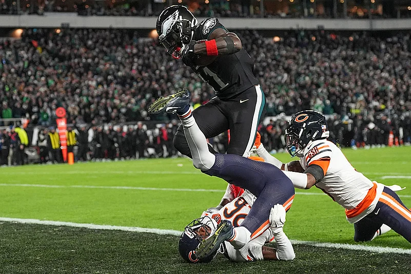 Philadelphia Eagles Vs Chicago Bears NFL match-Nahshon Wright