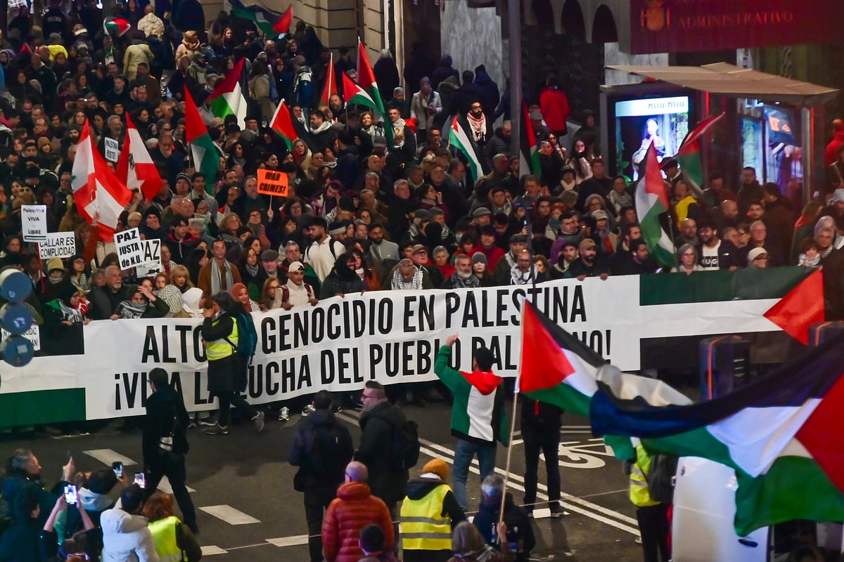 IMAGO / ZUMA Press Wire : A demonstration held on 29 November in Madrid, Spain, marking 78 years since the partition of Palestine.