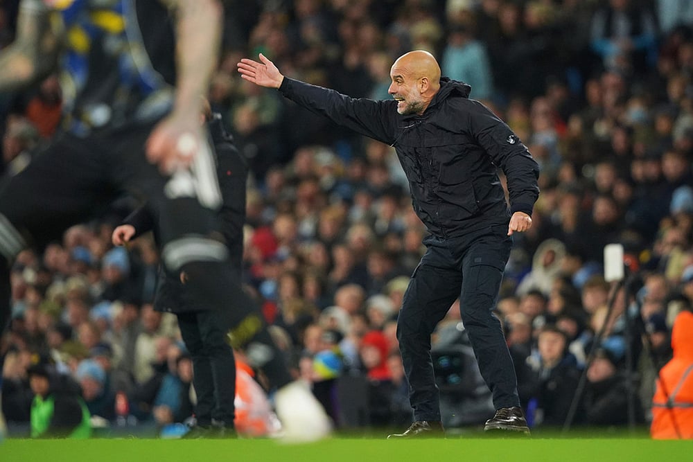 Manchester City vs Leeds United EPL match-Pep Guardiola