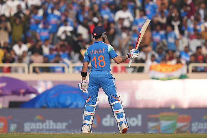 India vs South Africa 1st ODI cricket match-Virat Kohli celebrates fifty runs
