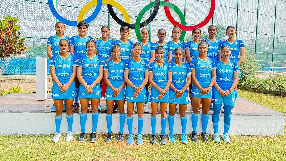 Hockey India : The Indian team poses for a photo ahead of the FIH Junior Women’s World Cup Santiago 2025.