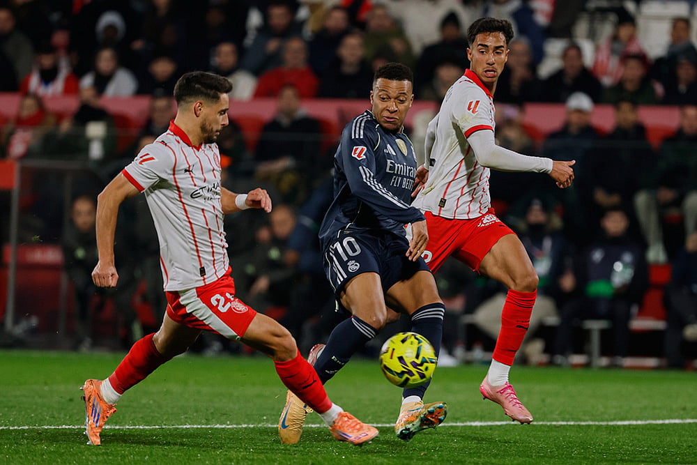 Girona vs Real Madrid La Liga soccer match-Kylian Mbappe