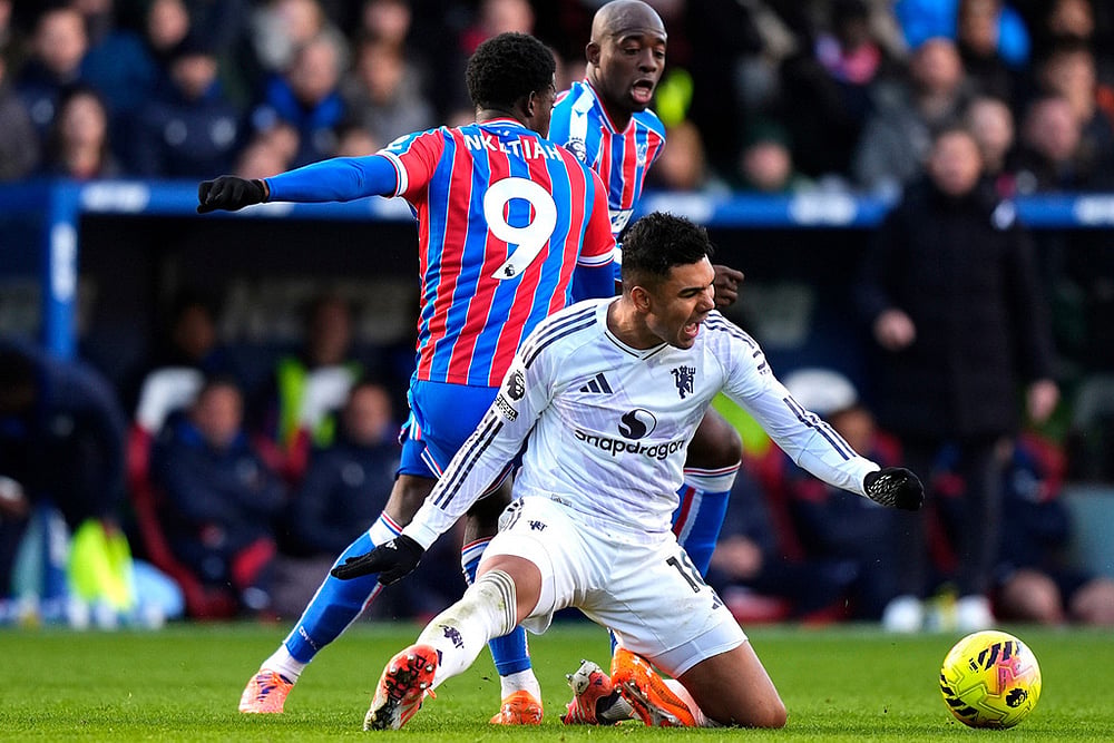 Crystal Palace and Manchester United EPL 2025-26 match-Casemiro