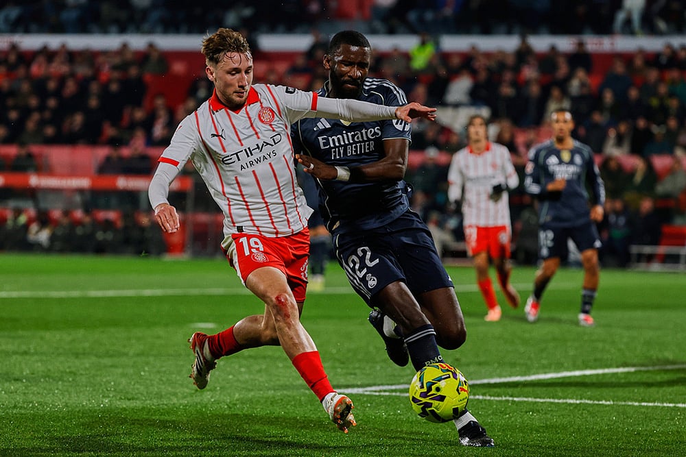 Girona vs Real Madrid La Liga soccer match-Antonio Rudiger