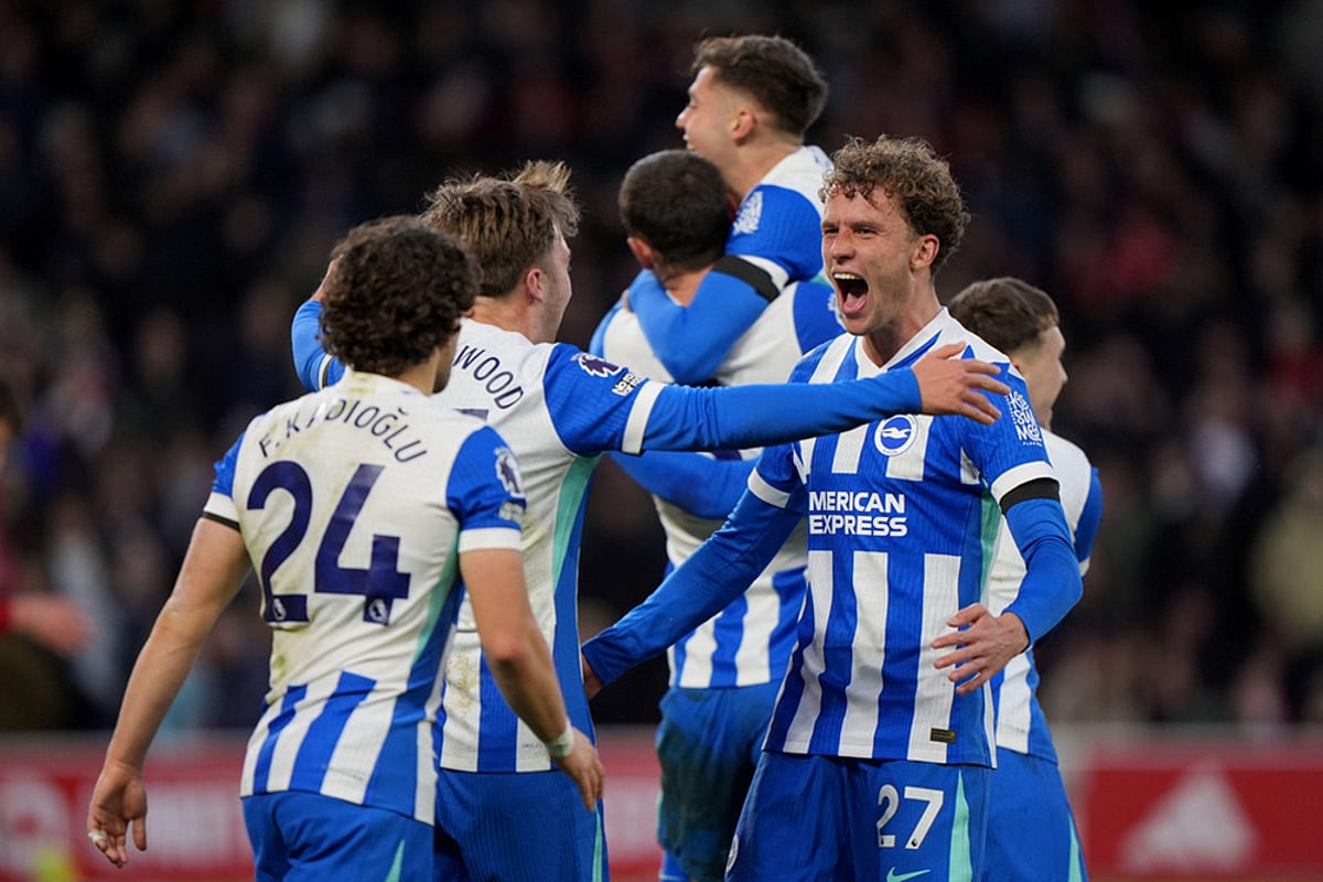 Nottingham Forest vs Brighton Premier League match-Mats Wieffer