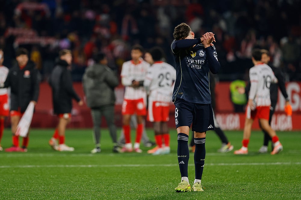 Girona vs Real Madrid La Liga soccer match-Federico Valverde