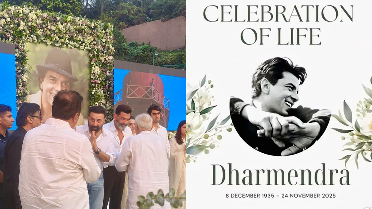 X : Sunny-Bobby Deol at Dharmendra's prayer meet