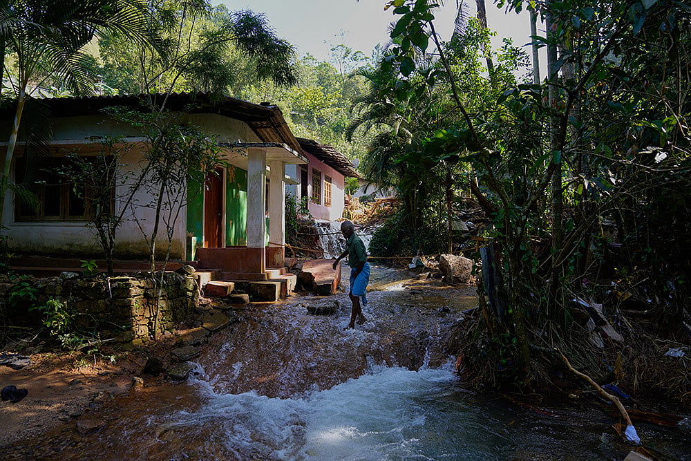 Cyclone Ditwah landslid hit area in Sri Lanka