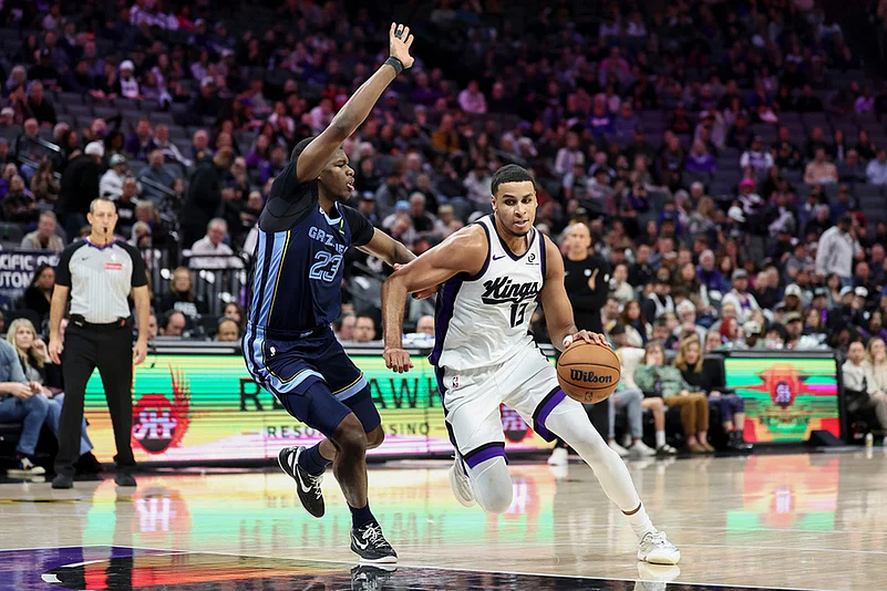 Memphis Grizzlies Vs Sacramento Kings NBA basketball-Keegan Murray