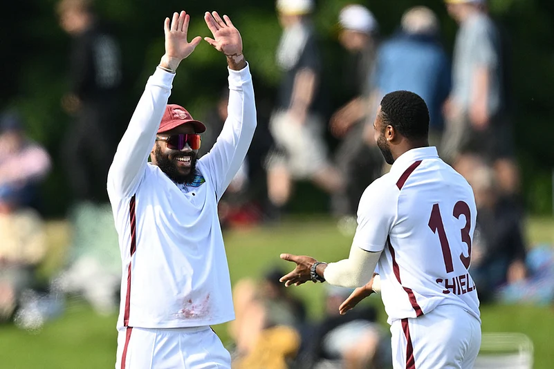 New Zealand Vs West Indies 1st Test Day 2 Cricket Photo-Ojay Shields