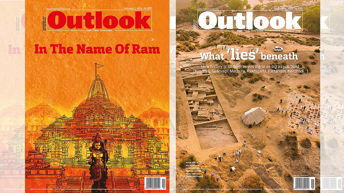 Outlook magazine's covers 'What lies beneath' and 'In the name of Ram'