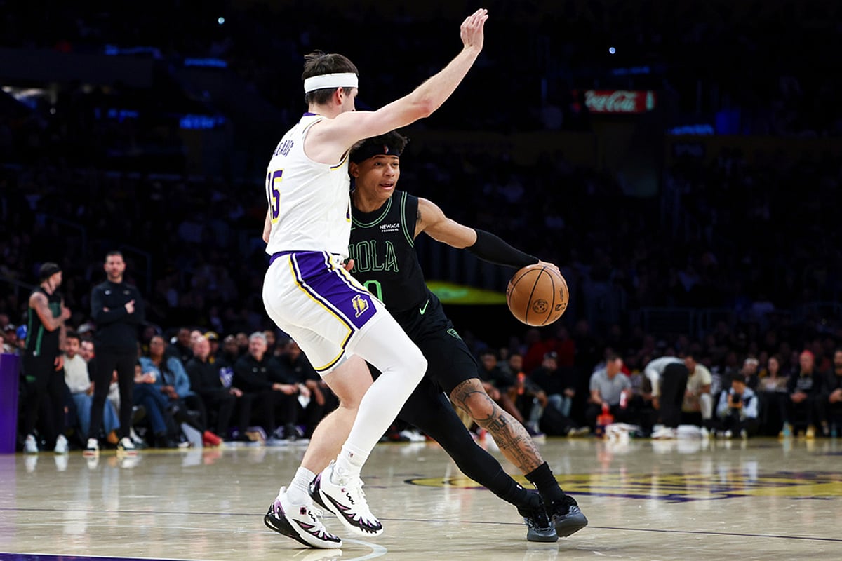 Los Angeles Lakers Vs New Orleans Pelicans NBA basketball-Jeremiah Fears