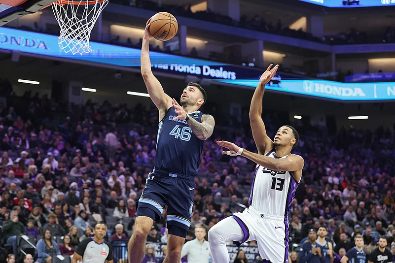Memphis Grizzlies Vs Sacramento Kings NBA basketball-John Konchar