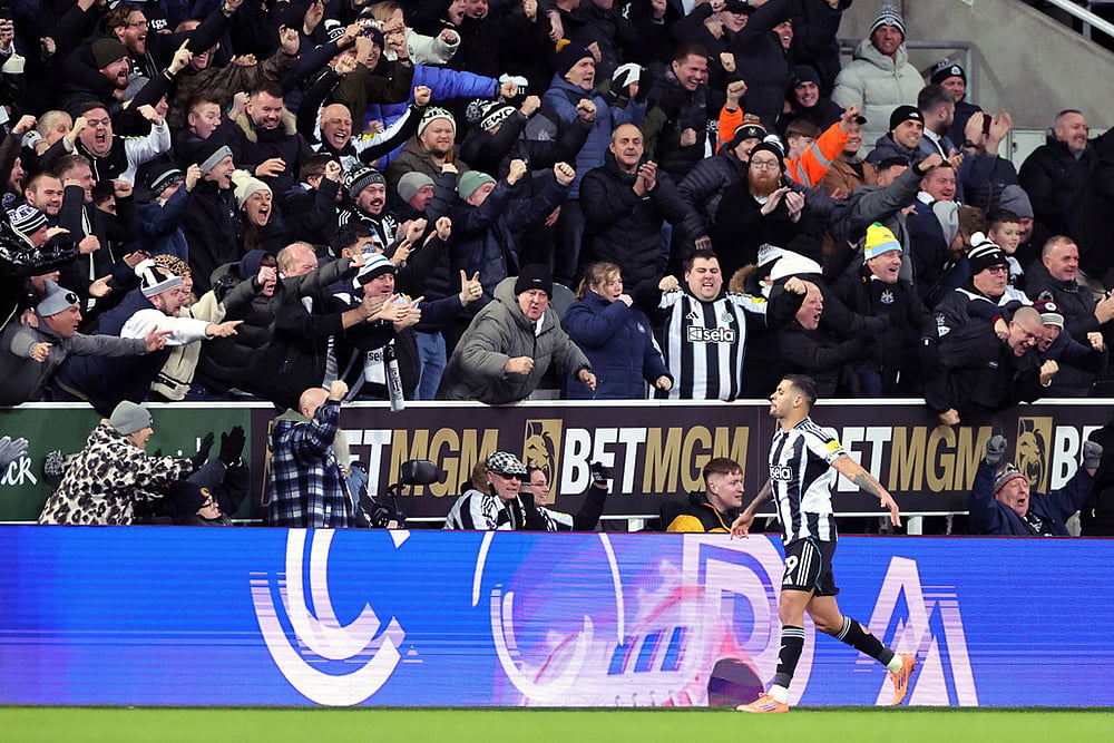 Newcastle Vs Tottenham Premier League soccer-Bruno Guimaraes