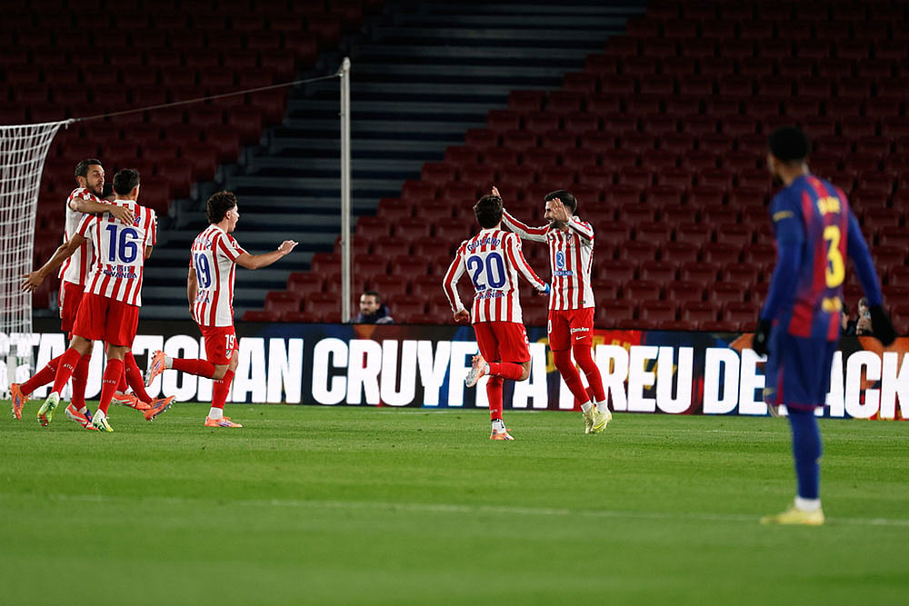 Spain La Liga Soccer Match: Barcelona vs Atletico Madrid