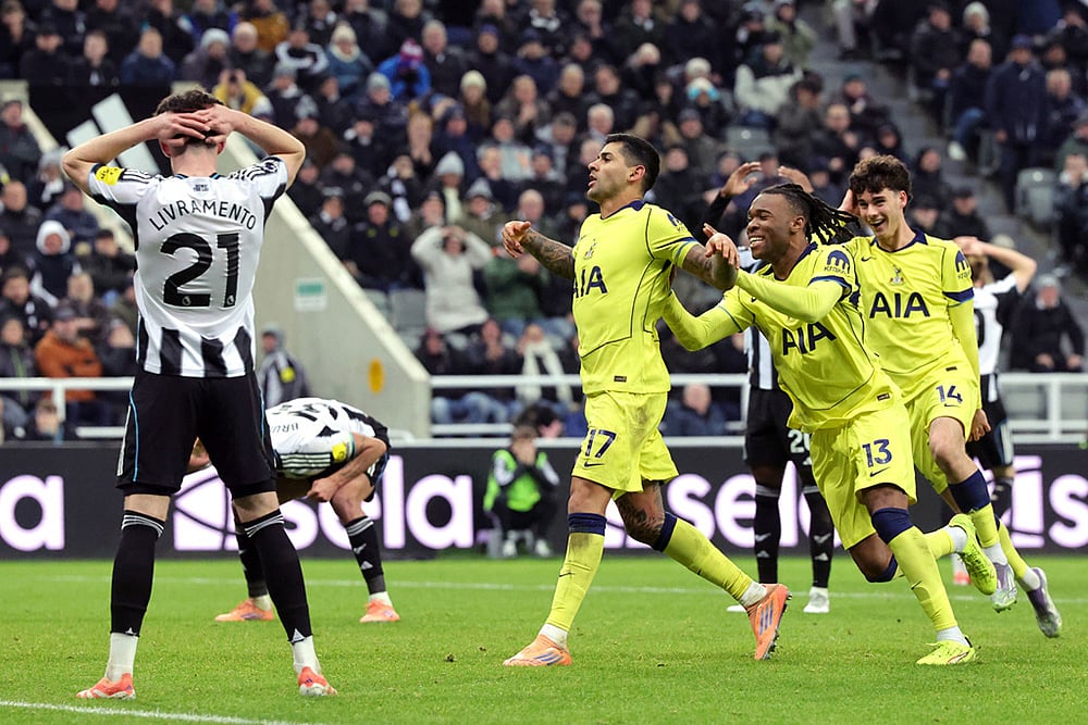 Newcastle Vs Tottenham Premier League soccer-Cristian Romero