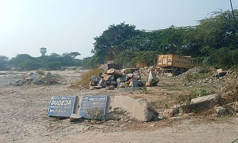 A Stone Crusher's Storage