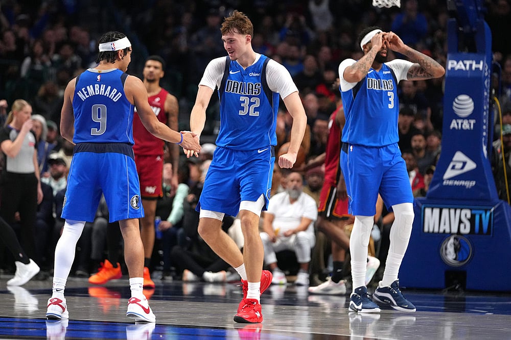 Dallas Mavericks Vs Miami Heat NBA pics-Ryan Nembhard