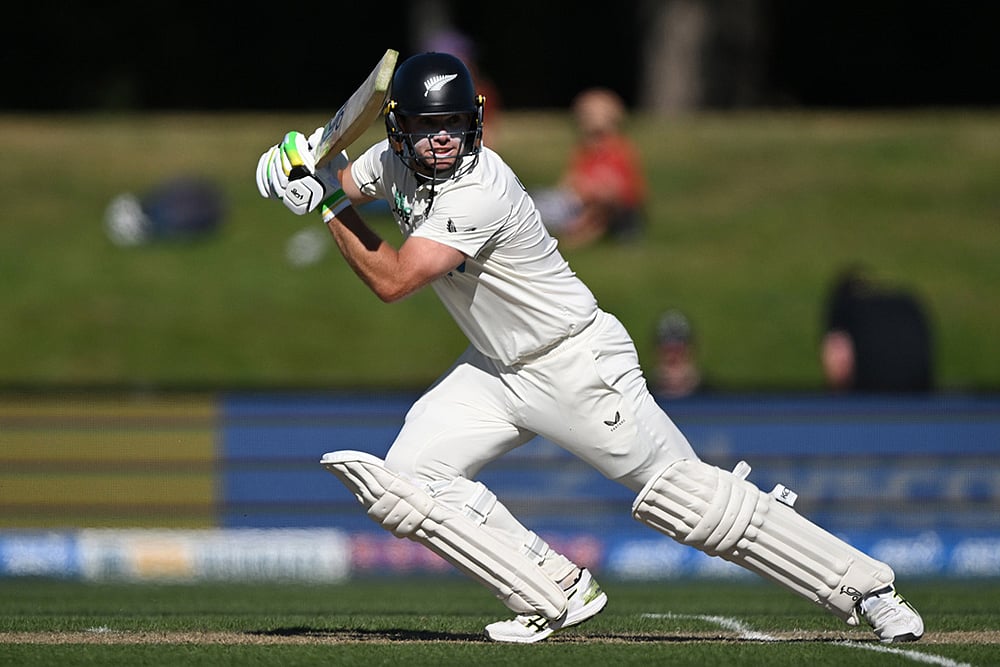 New Zealand vs West Indies 1st test cricket day 3 photo-Tom Latham