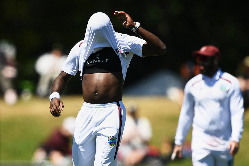 New Zealand vs West Indies 1st test cricket day 3 photo-Jayden Seales