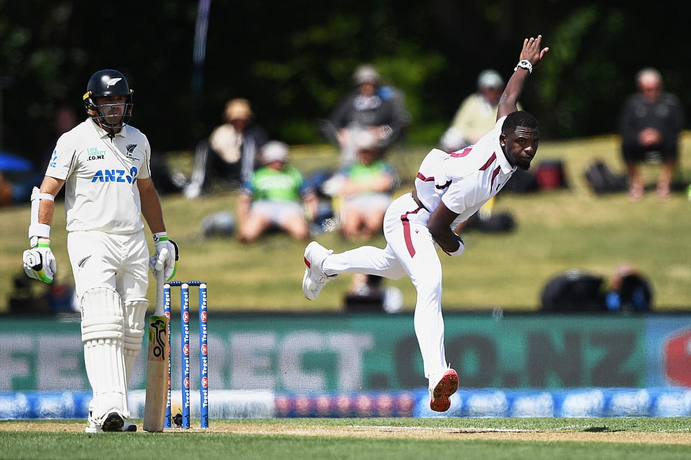 New Zealand vs West Indies 1st test cricket day 3 photo-Jayden Seales