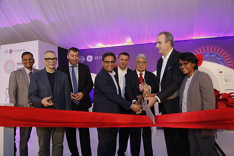 GE HealthCare’s global and South Asia leadership announcing an investment of over INR 8,000 crore in manufacturing output and local R&D.