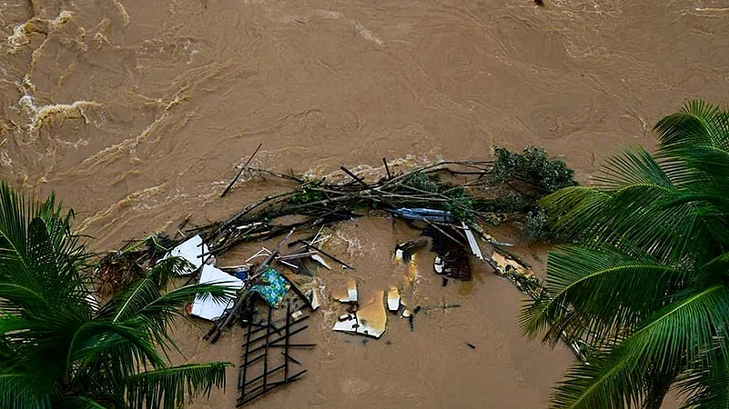 Sri Lanka Cyclone Ditwah damaged structure