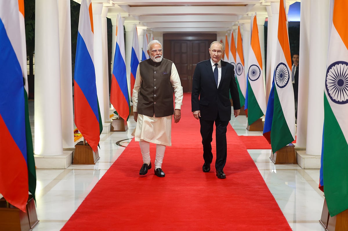  Later in the day, the two leaders will address a joint press briefing and participate in a business event organised by FICCI and Roscongress. President Droupadi Murmu will host a state banquet in the evening, before Putin departs around 9 pm. - X.com/Narendra Modi