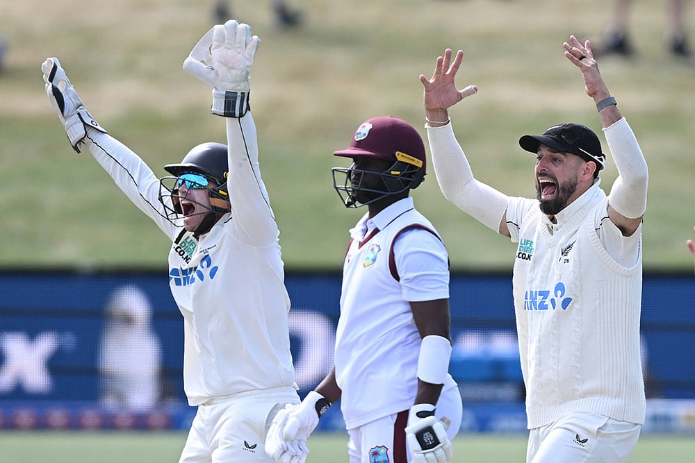 New Zealand Vs West Indies 1st Test Day 5 photo-Tom Latham