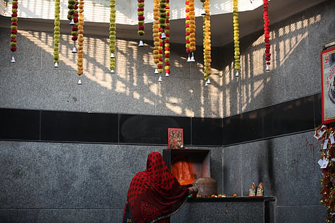Inside of Yogmaya Temple