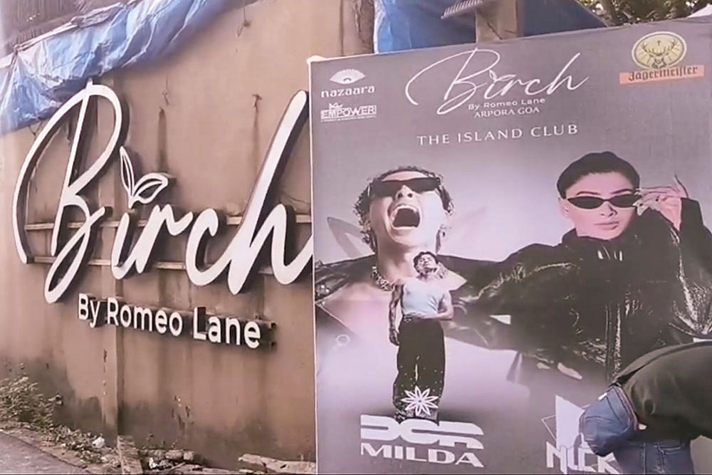 Birch by Romeo Lane nightclub where a fire broke out due to a cylinder blast, in North Goa. At least 25 persons were killed and six others suffered injuries in the incident, according to officials. - | Photo: PTI