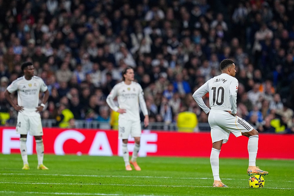 Real Madrid vs Celta Vigo La liga soccer match-Kylian Mbappe