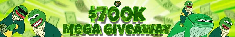 Pepe the Frog $700K giveaway banner