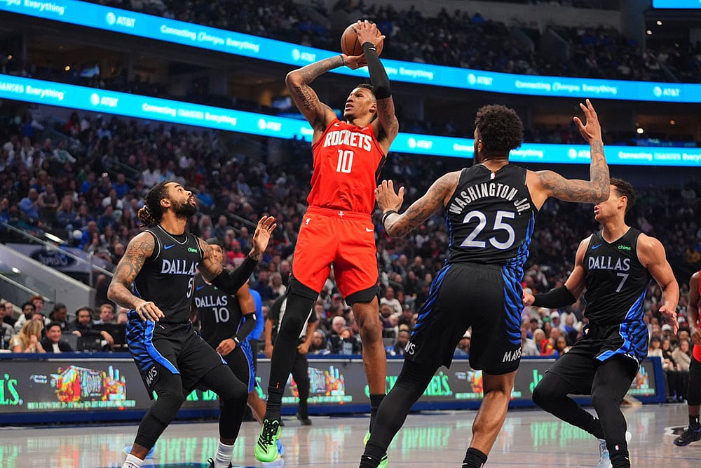 NBA Basketball Game: Dallas Mavericks vs Houston Rockets