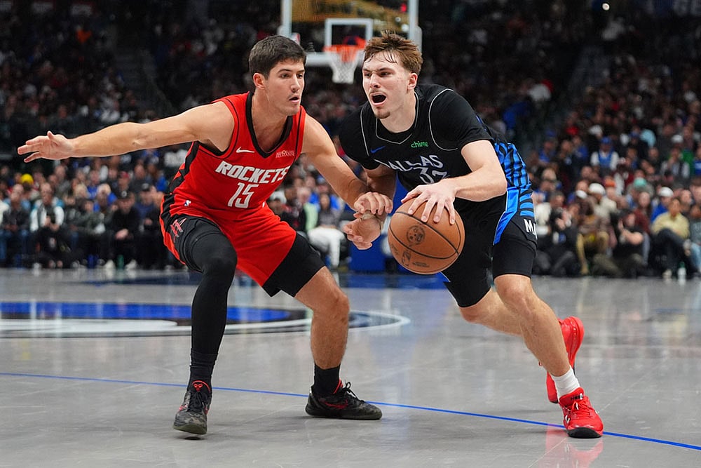 NBA Basketball Game: Houston Rockets vs Dallas Mavericks