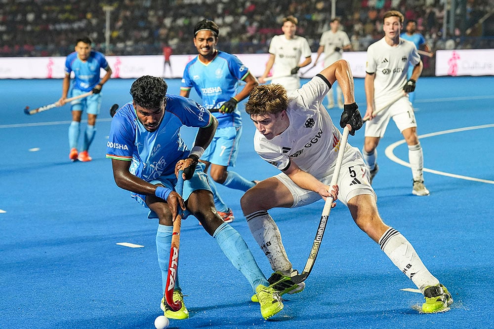 India vs Germany FIH Junior Mens WCup Semi-Final-Indias Bennur Sunil Palakshappa