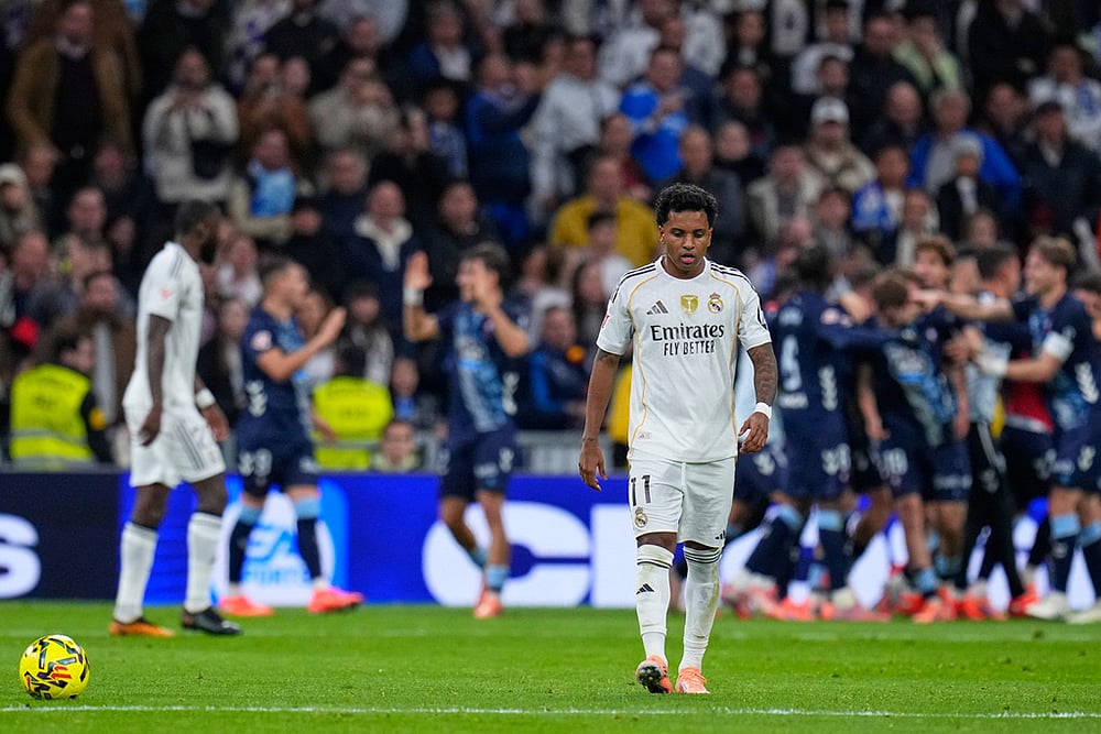 Real Madrid vs Celta Vigo La liga soccer match-Rodrygo