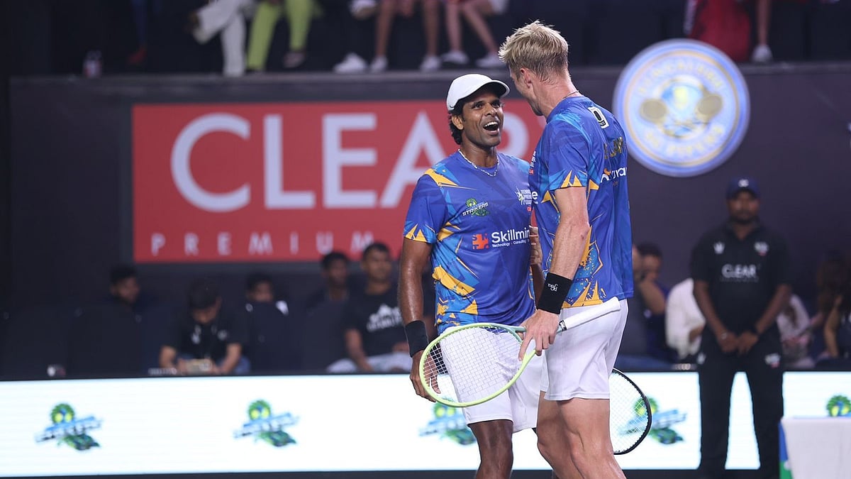Special Arrangement. : A file image from Tennis Premier League Season 6.