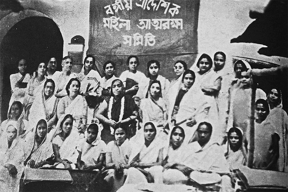 Women participants at a ‘Mahila Atmaraksha Samiti’ work centre in West Bengal